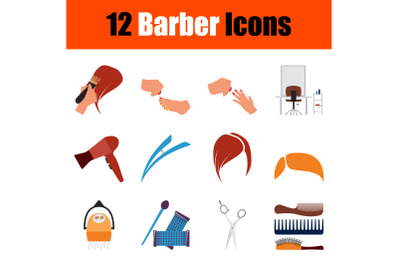 Barber Icon Set