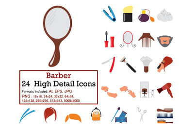 Barber Icon Set