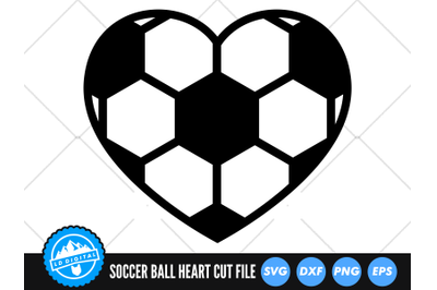 Soccer Ball Heart SVG | Soccer Ball Heart SVG | Football Heart SVG