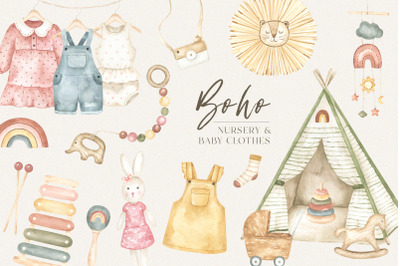 Baby Boho Watercolor Collection