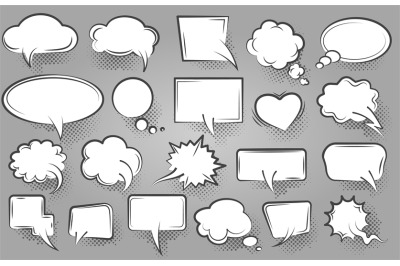 Cartoon comics communication balloons