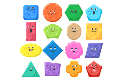 Funny kids shapes objects