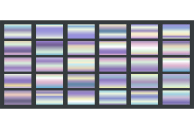 Bright shine holographic swatches