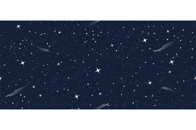 Cartoon starry seamless pattern