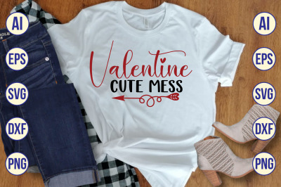 Valentine Cute Mess SVG