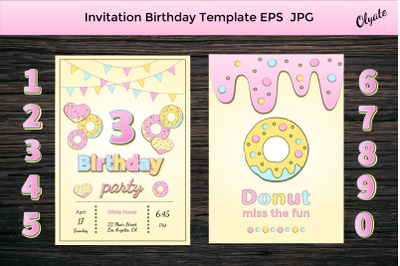 Invitation Birthday Template. Birthday Party