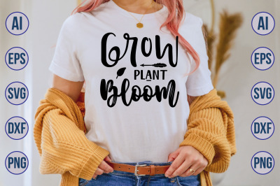 Grow plant bloom svg