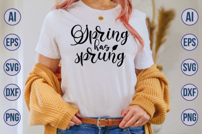 Spring has sprung svg