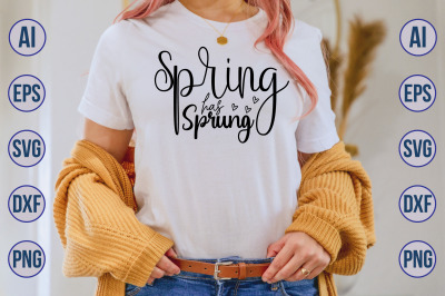 Spring has sprung svg