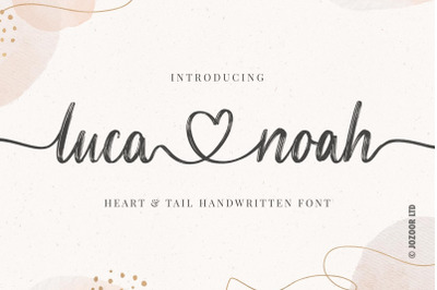 Luca Noah - Brush Heart Script Font