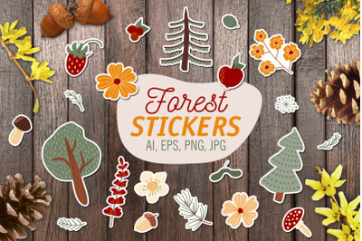 Forest stickers