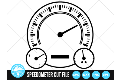 Speedometer SVG | Car Gauges Cut File | Car Dashboard SVG