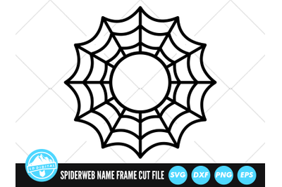 Spiderweb Frame SVG | Spider Web Cut File | Halloween SVG