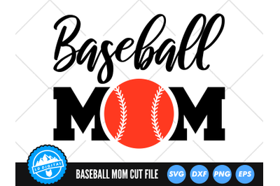 Baseball Mom SVG | Sports Mom Cut File | Baseball Mom Cut File