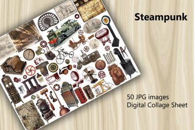Digital Scrapbooking Kit - Steampunk