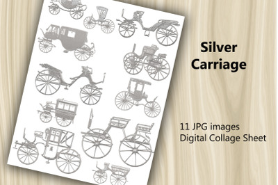 Digital Scrapbooking Kit - Wedding Carriage