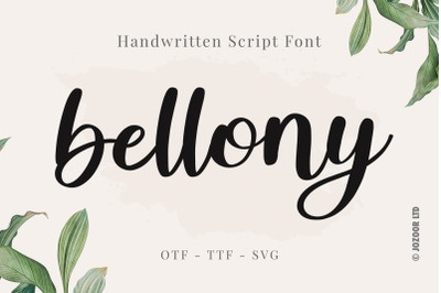 Bellony - Handwritten Script Font