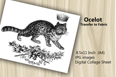 Transfer to Fabric Sheet - Ocelot