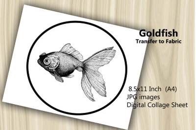 Transfer to Fabric Sheet - Goldfish