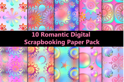 Set of 10 Romantic Backgrounds