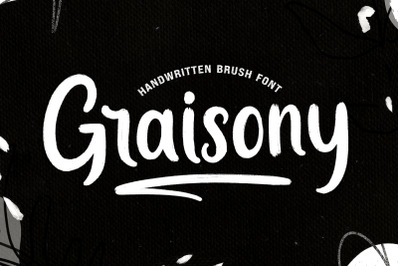 Graisony - Handwritten Brush Font
