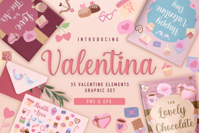 Valentina Cute Valentine Elements
