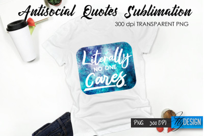 Antisocial Quotes Sublimation, Tshirt 45