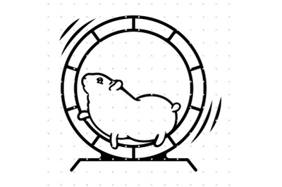 Hamster Wheel SVG clipart