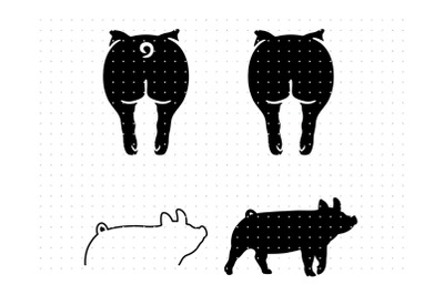 Pig Butt and Pork SVG
