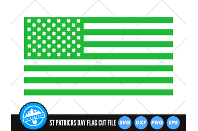 St Patricks Day USA Flag SVG | St Patty&amp;&23;039;s Day Cut File