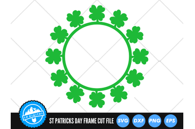 Shamrock Monogram SVG | St Patrick&amp;&23;039;s Day SVG | Clover Cut File