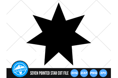 Seven Pointed Star SVG | Star Cut File | Star Silhouette SVG