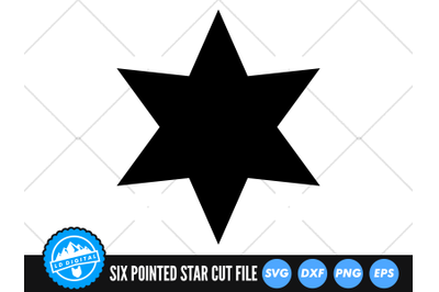 Six Pointed Star SVG | Star Cut File | Star Silhouette SVG