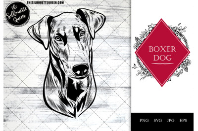 doberman  Dog Funny Head vector