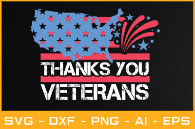 thanks you veterans usa flag