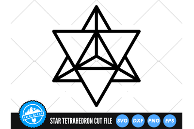 Merkaba Star Tetrahedron SVG | Sacred Geometry SVG | Platonic Solids