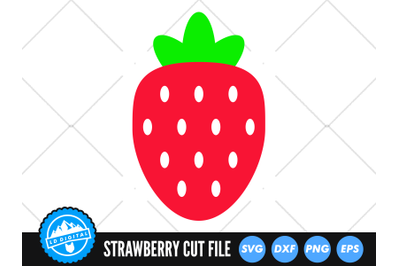 Strawberry SVG | Kawaii Fruit Cut File | Berries SVG