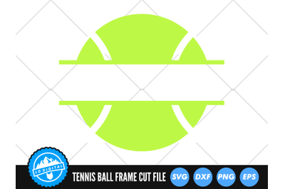 Tennis Ball Monogram SVG | Tennis Mom Cut File | Sports SVG