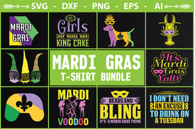 Mardi Gras t-shirt bundle