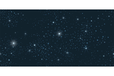 Night sky seamless pattern