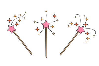 Pink magic wand