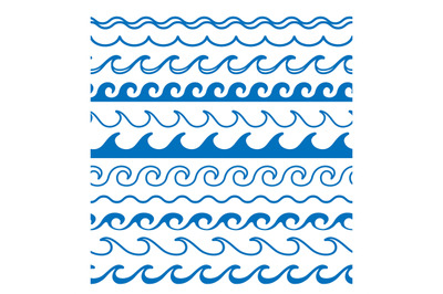 Waves borders clipart