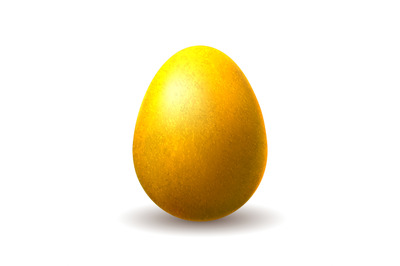 Gold chocolate egg