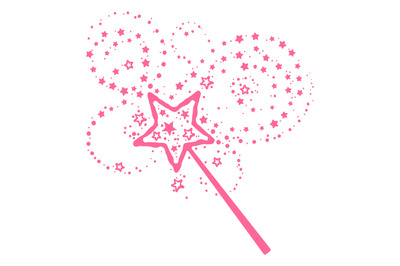 Princess pink magician wand