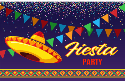 Fiesta flyer, mexican party invitations