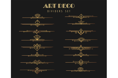 Art deco dividers