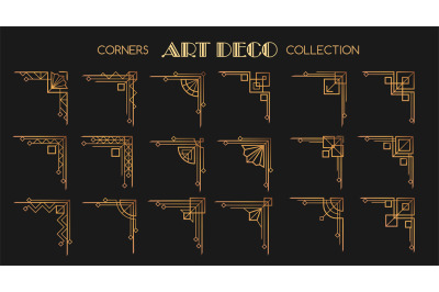 Art deco corners set