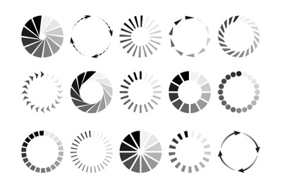 Round page circles, internet loading