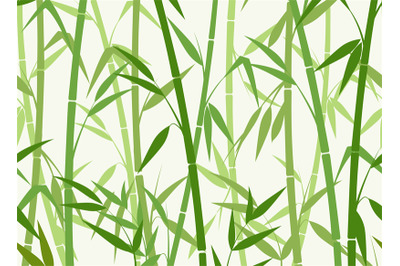 Green bamboo pattern