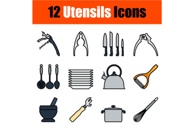 Utensils Icon Set